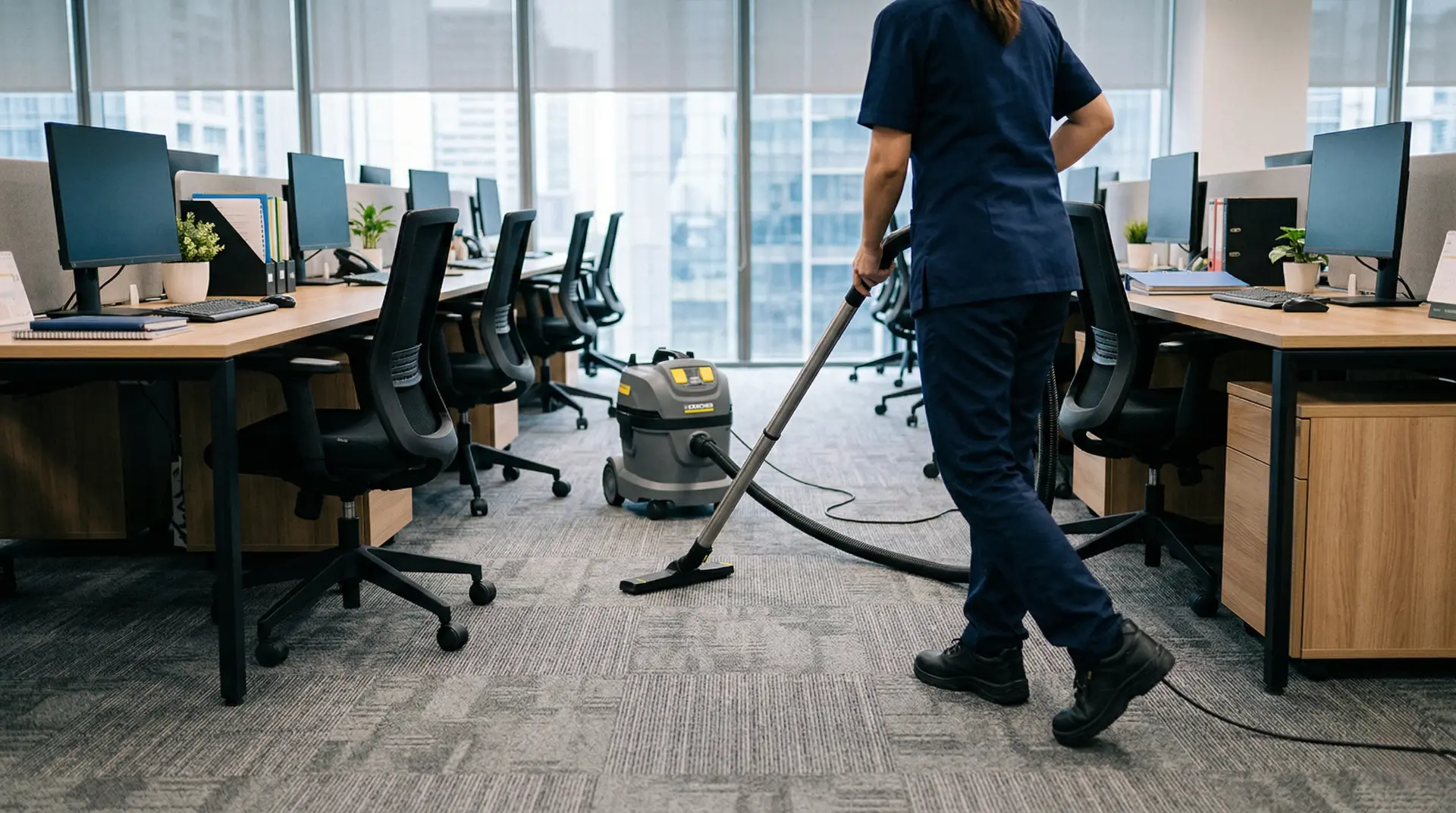 Reinigung in Büro- und Geschäftsräumen