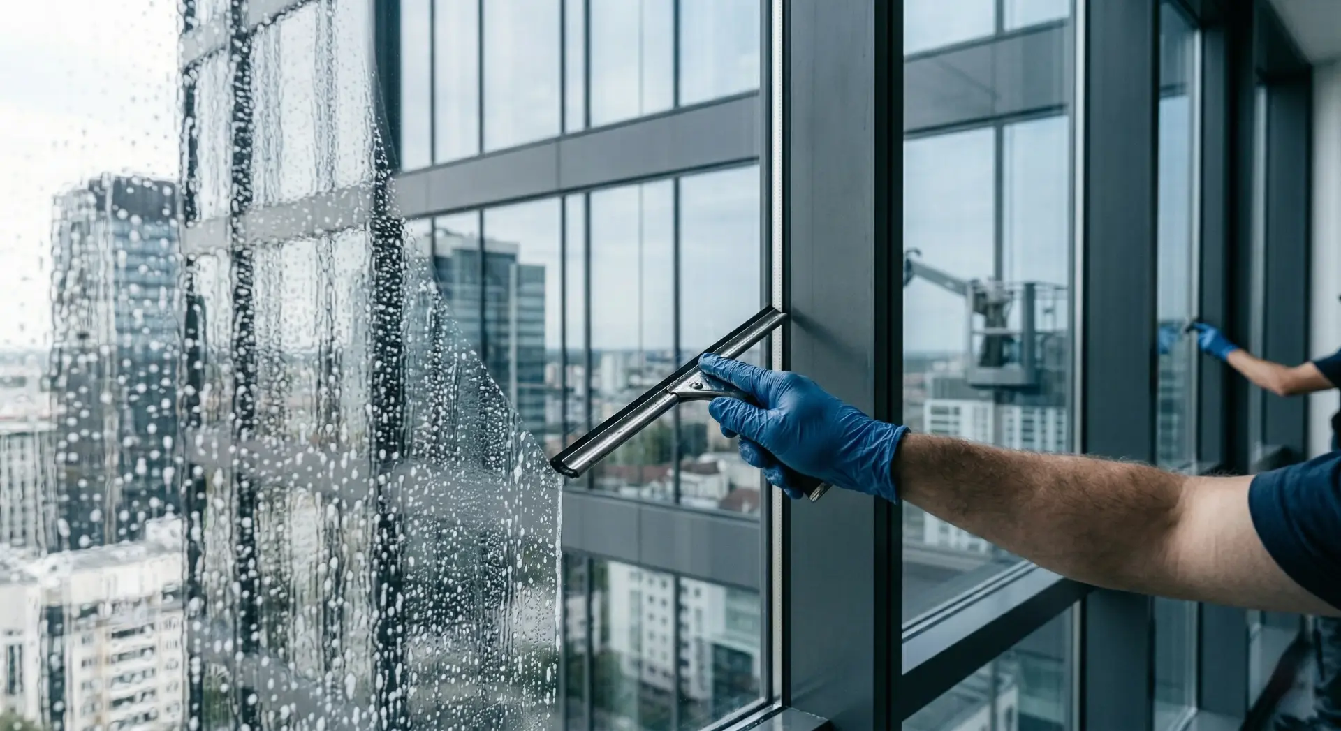 Streifenfreie Fenster- und Glasreinigung