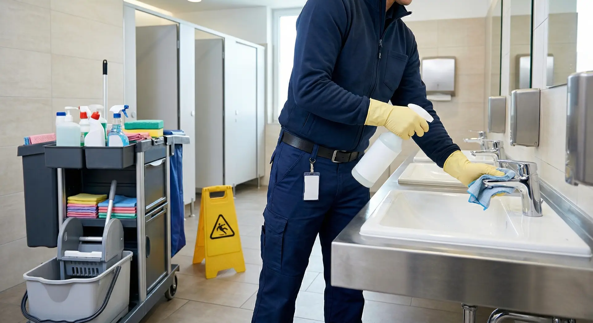 Hygienische Sanitärreinigung